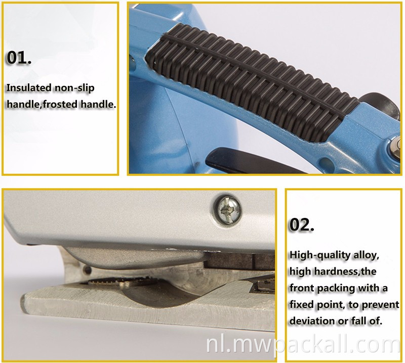 Handstapgereedschap JDC13/16 met oplaadbare batterijvermogen/PE/PET -elektrische bandmachine met CE -certificering